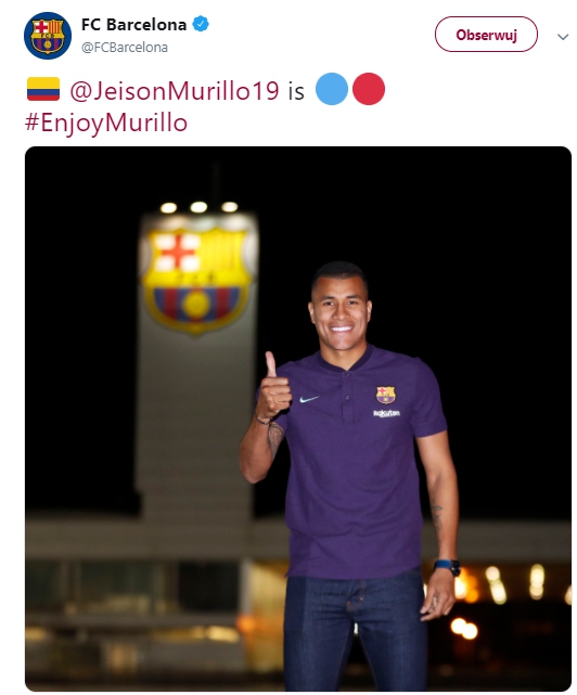OFICJALNIE! Jeison Murillo w FC Barcelonie!